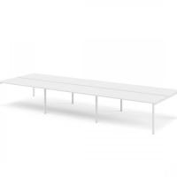 Стол типа Бенч на 6 рабочих мест Tour Metal TOUR M bench 480x163 белый