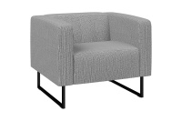 Мягкое кресло Кейс КС1-60 Ткань-рогожка ROMEO 13 серый