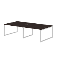 Стол 4-х местный XTEN-Q, 280х140, Легно темный/Алюминий Стол 4-х местный XTEN-Q, 280х140, Легно темный/Алюминий