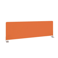 Экран тканевый боковой для стола глубиной 1200 мм Metal System Style Б.ТЭКР-120 оранжевая ткань