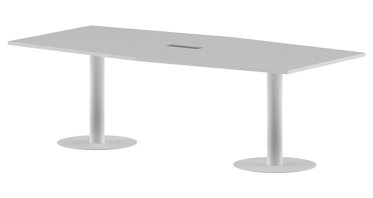 Конференц стол ПРГ-4 Белый/Белый 2400х1200