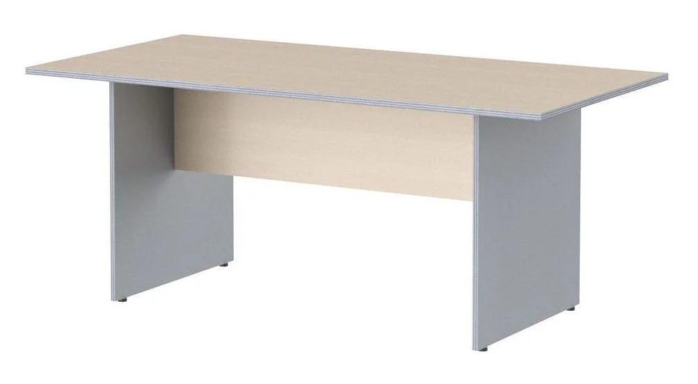 Стол для переговоров IMAGO 180x90 см, клен мультиплекс/металлик