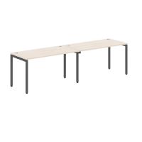 Стол 2-х местный XWST 2870 Бук Тиара/Антрацит 2800х700х750 XTEN-S