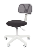 Офисное кресло CHAIRMAN 250, ткань TW/сетчатый акрил, серый, пластик белый
