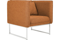 Мягкое кресло M24-1S Рогожка Kiton 09 (оранжевая)