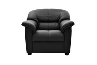 Мягкое кресло Монарх V-400 Экокожа Domus Black (черная)