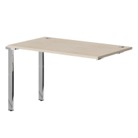 Стол промежуточный XTEN GLOSS 120х70, Бук Тиара/Нержавеющая сталь Стол промежуточный XTEN GLOSS 120х70, Бук Тиара/Нержавеющая сталь