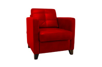 Мягкое кресло Этна etn-k Экокожа Экотекс 3021 (красная)