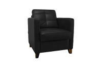 Мягкое кресло Этна Экокожа Экотекс 3001 (черная)