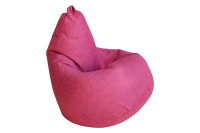 Бескаркасное кресло Мешок Груша 3XL 5036741 Ткань рогожка розовая