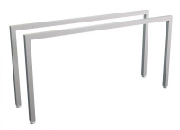 Набор крайних опор для двойного стола Steel 11102 дуб светлый/белый