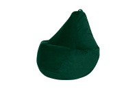 Бескаркасное кресло Мешок Груша L 5022811 Ткань велюр зеленый Бескаркасное кресло Мешок Груша L 5022811 Ткань велюр зеленый