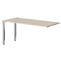 Стол промежуточный XTEN GLOSS 160х70, Бук Тиара/Нержавеющая сталь Стол промежуточный XTEN GLOSS 160х70, Бук Тиара/Нержавеющая сталь