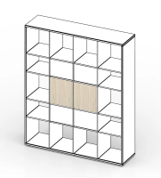 Комплект задних стенок больших SPACE, акация аури Комплект задних стенок больших SPACE, акация аури