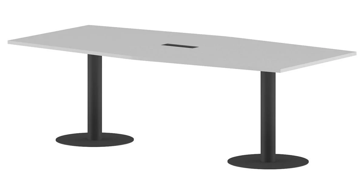 Конференц стол ПРГ-4 Белый/Антрацит 2400х1200