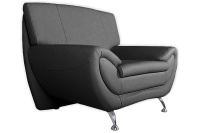 Мягкое кресло Орион Экокожа Euroline 9100 (черная)