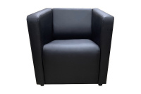 Мягкое кресло Итон ito-k-bl Экокожа Экотекс 3001 (черная)