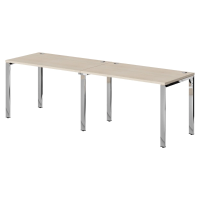 Стол 2-х местный XTEN GLOSS 240х70, Бук Тиара/Нержавеющая сталь Стол 2-х местный XTEN GLOSS 240х70, Бук Тиара/Нержавеющая сталь