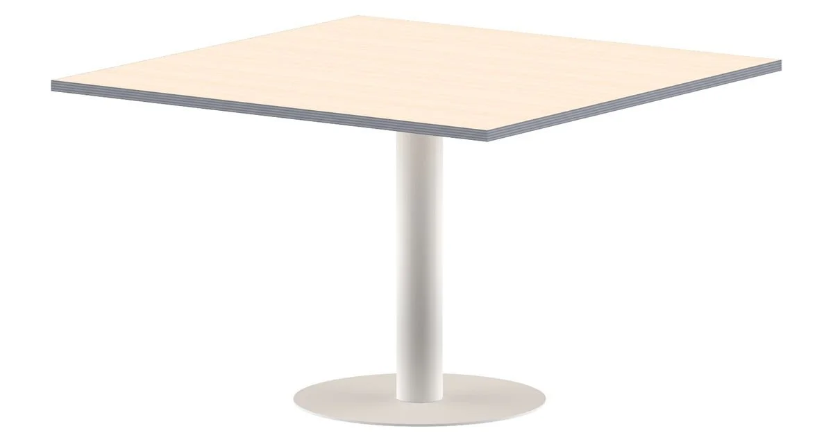 Конференц стол ПРГ-6 клен мультиплекс/Белый 1200х1200