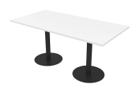 Стол обеденный Vast 21VAST.160 Белый/Черный металл