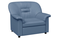 Мягкое кресло раскладное Премьер P1-r Экокожа Экотекс 3020 (голубая)