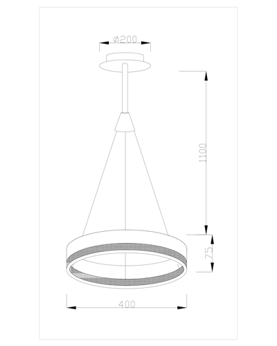 Светодиодная потолочная люстра Moderli V1760-PL Crime LED*26W