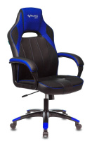Кресло игровое Бюрократ VIKING 2 AERO BLUE черный/синий искусст.кожа/ткань