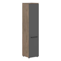 Шкаф колонка с глухой дверью MORRIS TREND, 43х42, Антрацит/Кария Пальмира