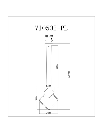 Светодиодный подвесной светильник Moderli V10502-PL Store