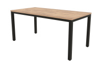 Стол обеденный Lanch 21LANCH.004 Teakwood/Черный металл