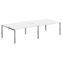 Стол 4-х местный XGWST 3214.1 Белый/Нержавеющая сталь 3200х1406х750 XTEN GLOSS Стол 4-х местный XGWST 3214.1 Белый/Нержавеющая сталь 3200х1406х750 XTEN GLOSS