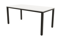 Стол обеденный Lanch 21LANCH.004 Белый/Черный металл