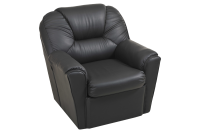 Мягкое кресло Бизон Экокожа ECOstile 16 (черная)