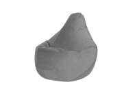 Бескаркасное кресло Мешок Груша XL 5023321 Ткань велюр серый Бескаркасное кресло Мешок Груша XL 5023321 Ткань велюр серый
