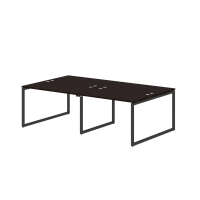 Стол 2-х местный XTEN-Q, 240х140, Легно темный/Антрацит Стол 2-х местный XTEN-Q, 240х140, Легно темный/Антрацит