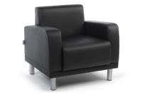Мягкое кресло Марко Экокожа Экотекс 3001 (черная)