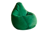 Бескаркасное кресло Мешок Груша 3XL 5012941 Ткань Микровельвет зеленый