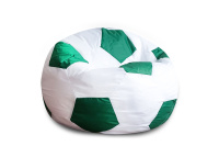 Бескаркасное кресло Мяч 2616401 Ткань Оксфорд Бело-зеленая