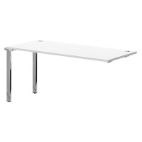 Стол промежуточный XTEN GLOSS 160х70, Белый/Нержавеющая сталь Стол промежуточный XTEN GLOSS 160х70, Белый/Нержавеющая сталь