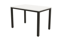 Стол обеденный Lanch 21LANCH.001 Белый/Черный металл