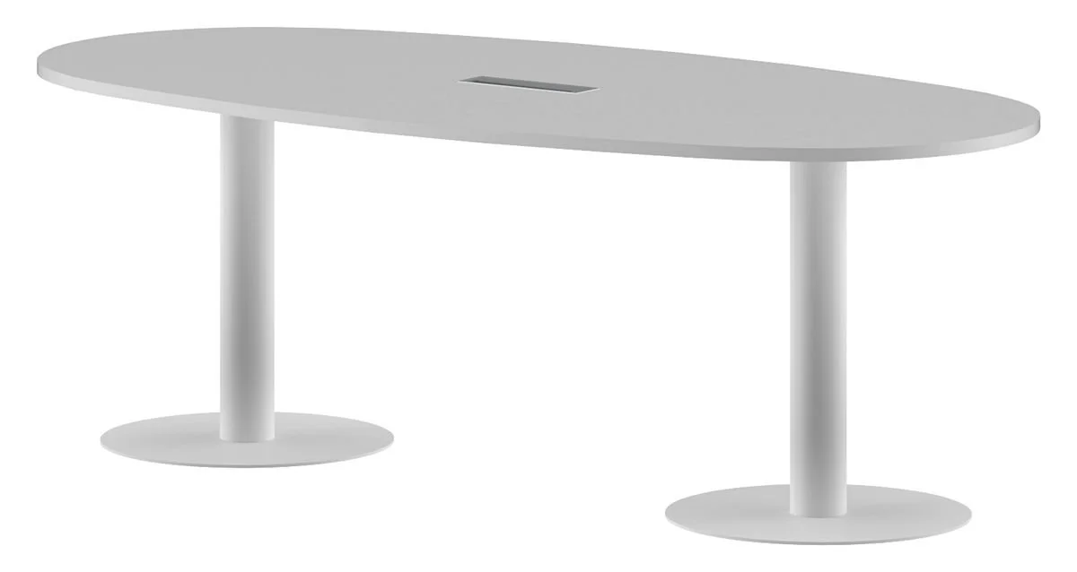 Конференц стол ПРГ-3 Белый/Белый 2200х1100
