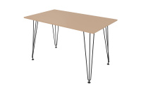 Стол обеденный прямоугольный Delta 21DELTA.008 New mokko/Черный металл