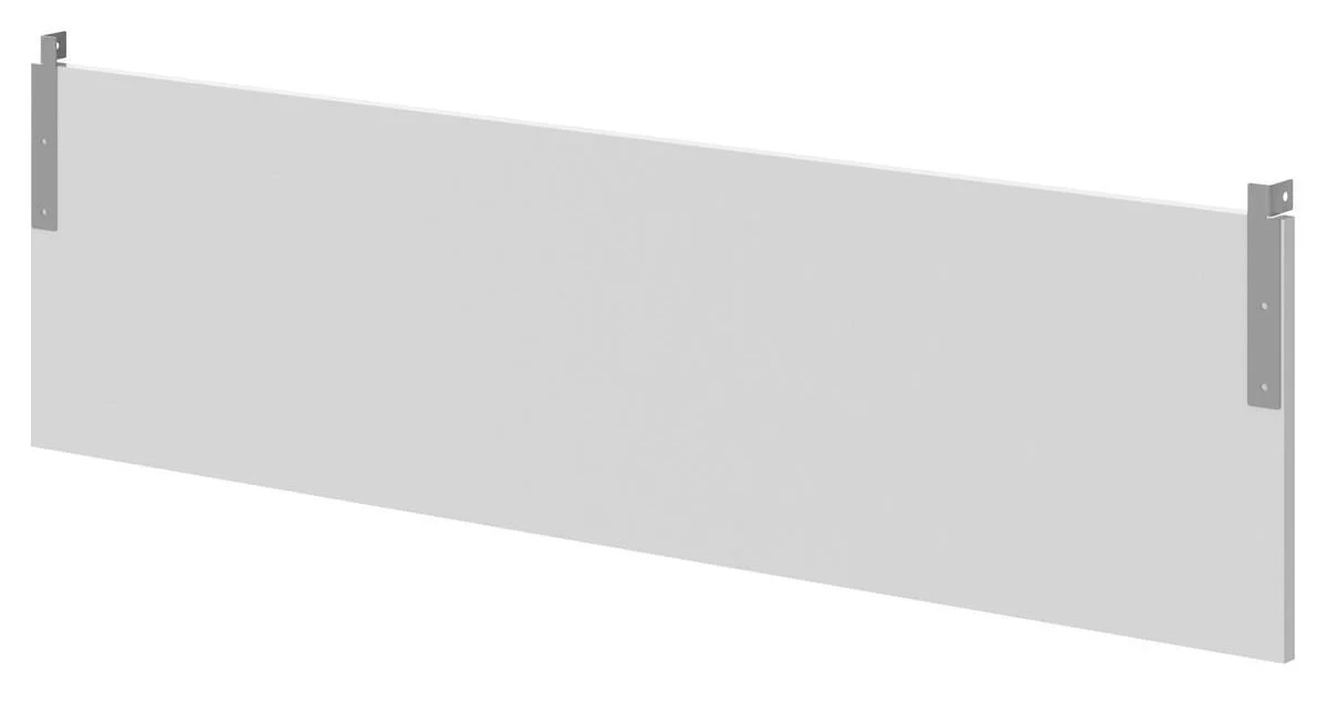 Фронтальная панель подвесная XTEN GLOSS 130х35, Белый/Нержавеющая сталь (выводится)