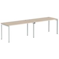 Стол 2-х местный XWST 2870 Бук Тиара/Алюминий 2800х700х750 XTEN-S