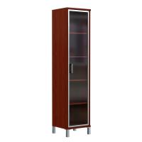 Шкаф-колонка высокая со стеклянной дверью в AL-рамке B 431.8 Бургунди 475х450х2054 BORN Шкаф-колонка высокая со стеклянной дверью в AL-рамке B 431.8 Бургунди 475х450х2054 BORN