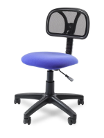 Офисное кресло CHAIRMAN 250, ткань C/сетчатый акрил, черный/синий