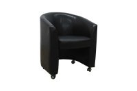 Мягкое кресло Рольф Экокожа Экотекс 3001 (черная)
