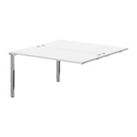 Стол промежуточный для Бенч XIGWST 1414.1 Белый/Нержавеющая сталь 1400х1406х750 XTEN GLOSS