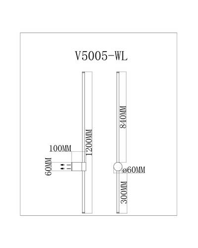 Настенный светодиодный светильник Moderli V5005-WL Ricco
