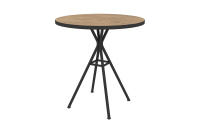 Стол обеденный круглый Verona 21VERONA.007.R Teakwood/Черный металл